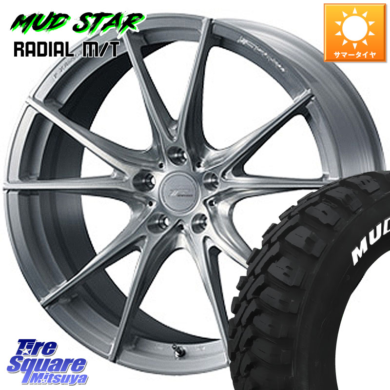 MUDSTAR マッドスターRADIAL MT M/T ホワイトレター 235/55R18WEDS F ZERO FZ-2 FZ2 鍛造 FORGED ホイール18インチ エフゼロ 18X7.5J 48 5穴 114.3 T32エクストレイル CX-5 CX-8 BT5レガシィアウトバック｜タイヤスクエアミツヤ