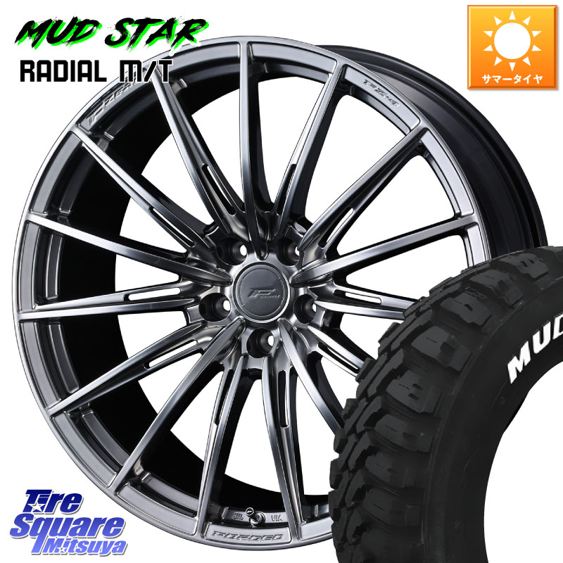 WEDS F ZERO FZ4 FZ-4 鍛造 FORGED 18インチ エフゼロ 18 X 7.5J +38 5穴 114.3 MUDSTAR マッドスターRADIAL MT M/T ホワイトレター 235/55R18