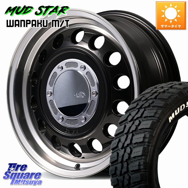 MANARAY MID GARCIA CISCO Type2 ホイール 16インチ 16 X 6.5J +40 5穴 114.3 MUDSTAR WANPAKU MT ワンパク M/T ホワイトレター 235/70R16