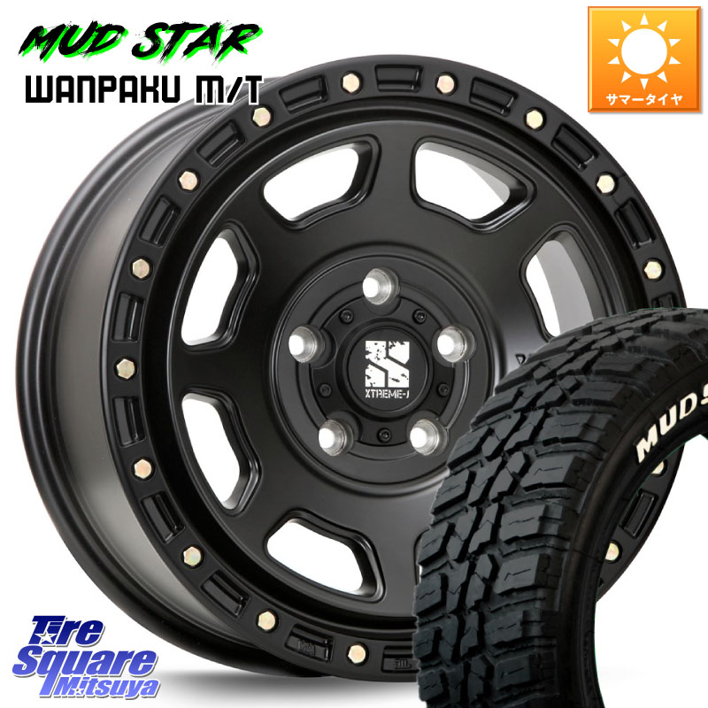 MUDSTAR WANPAKU MT ワンパク M/T ホワイトレター 235/50R18MLJ XJ07 XTREME-J BK ホイール 18インチ 18X8.0J 40 5穴 114.3 30系アルファード/ヴェルファイア 20系アルファード ヴェルファイアハイブリッド ヴェルファイア アルファード|タイヤスクエアミツヤ