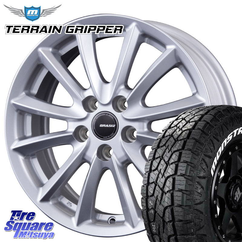 MONSTA TIRE TERRAIN GRIPPER ALL TERRAIN ホワイトレター LT 215/70R16KOSEI クレイシズVS6 QRA612Sホイール 16X6.5J 47 5穴 114.3 SK系フォレスター パジェロイオ トリビュート RAV4 10系 RAV4 20系 エレメント｜タイヤスクエアミツヤ