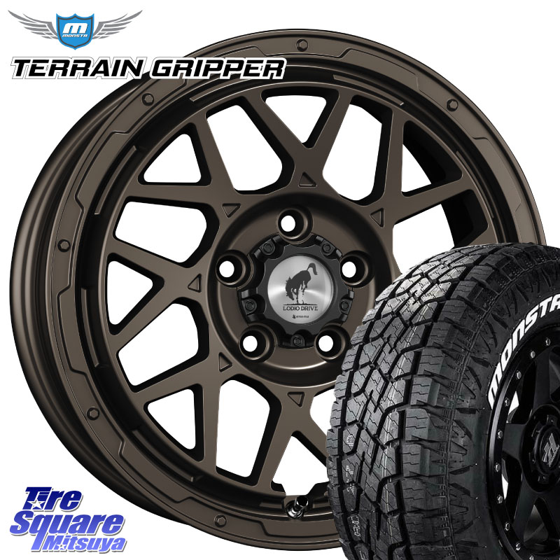MONSTA TIRE TERRAIN GRIPPER ALL TERRAIN ホワイトレター LT 215/70R16SUPER STAR LODIO DRIVE ロディオドライブ 8M MONO モノ 16X7.0J 42 5穴 114.3 デリカD:5｜タイヤスクエアミツヤ 100,450円