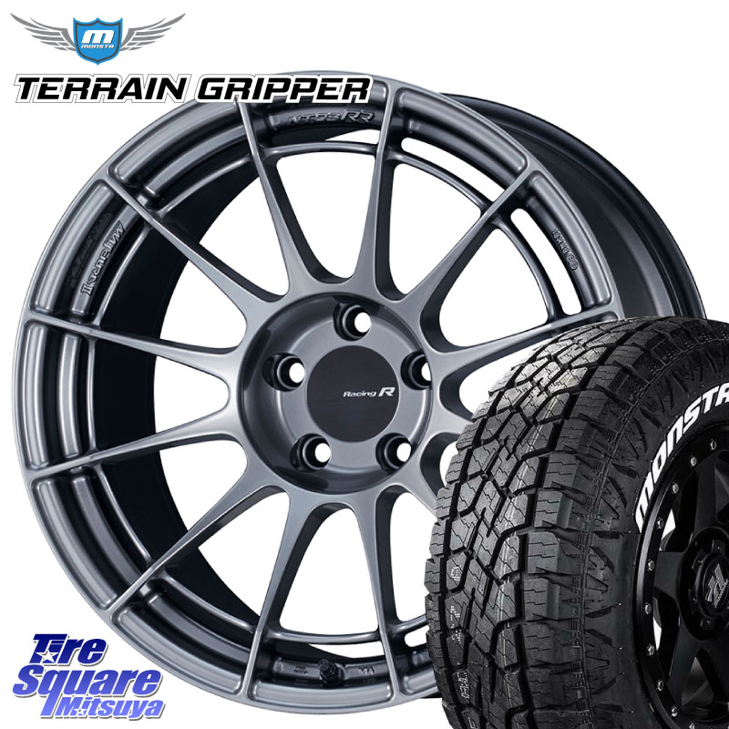 MONSTA TIRE TERRAIN GRIPPER ALL TERRAIN ホワイトレター 225/65R17ENKEI エンケイ Racing Revolution NT03RR ホイール 17X7.5J 35 5穴 114.3 50系RAV4 80系ハリアー RAV4 50系 デリカD:5 D5 カスタムサイズ NX レクサス ハリアー|タイヤスクエアミツヤ