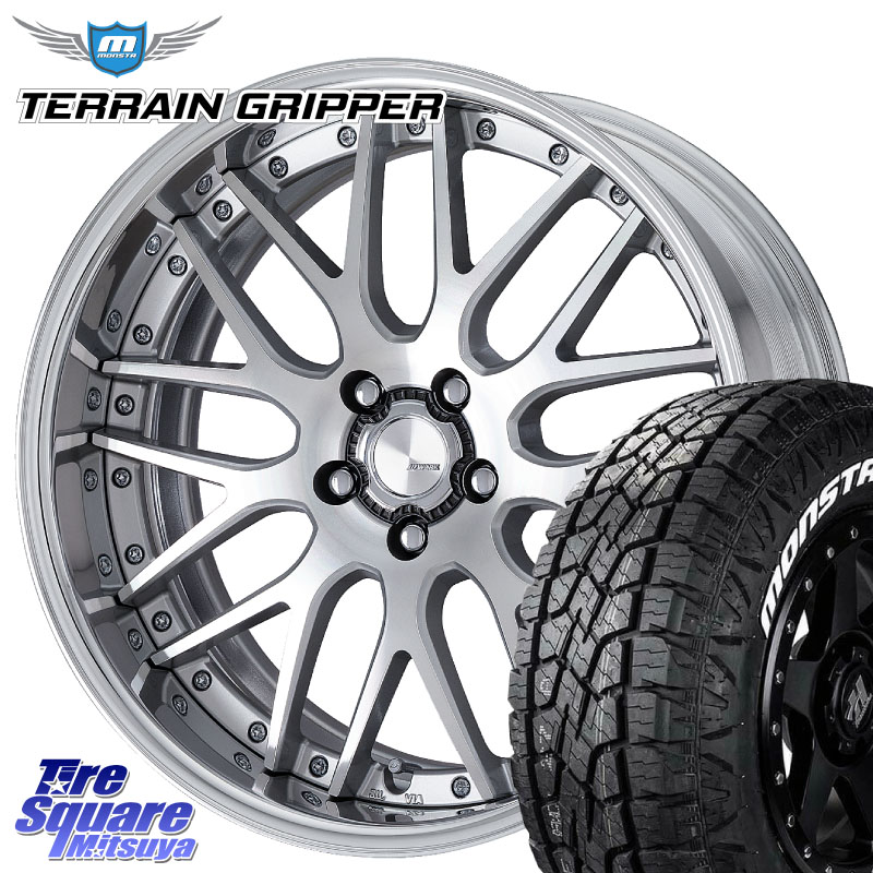 MONSTA TIRE TERRAIN GRIPPER ALL TERRAIN ホワイトレター 225/60R18WORK Lanvec LM1 O Disk 18インチ 2ピース 18X8.0J 50 5穴 114.3 BT5レガシィアウトバック レガシー レガシィ アウトバック｜タイヤスクエアミツヤ 143,230円
