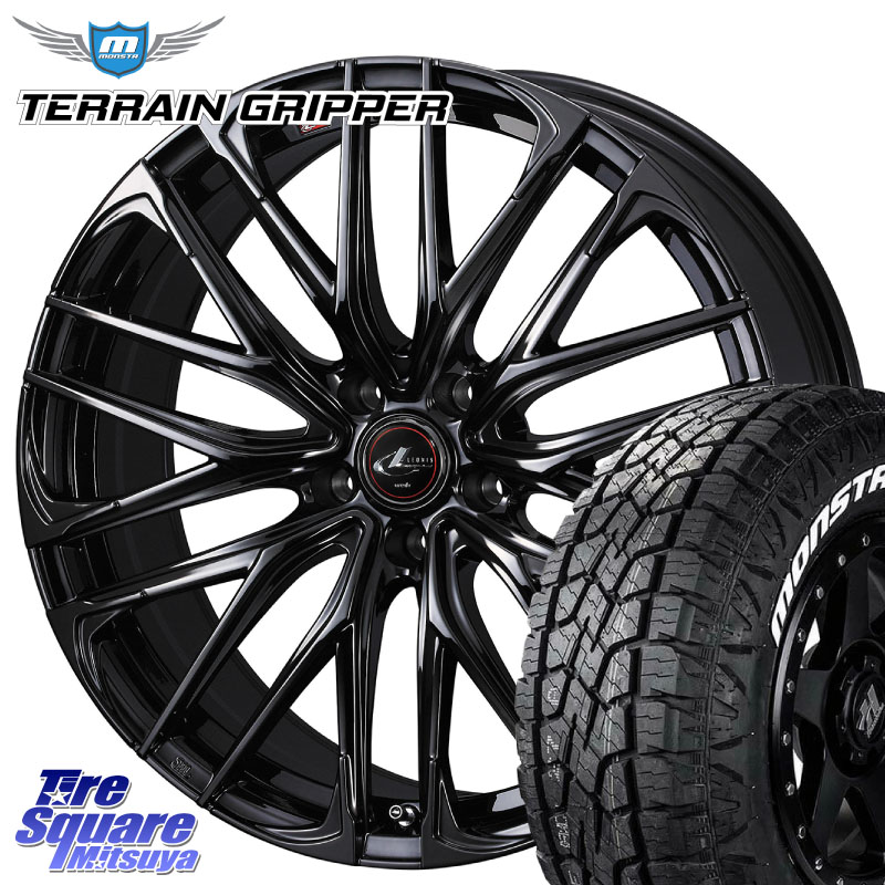 MONSTA TIRE TERRAIN GRIPPER ALL TERRAIN ホワイトレター 225/60R18WEDS 40967 レオニス LEONIS SK ホイール 18インチ 18X7.0J 55 5穴 114.3 BT5レガシィアウトバック CR-V レガシー レガシィ アウトバック｜タイヤスクエアミツヤ 106,795円