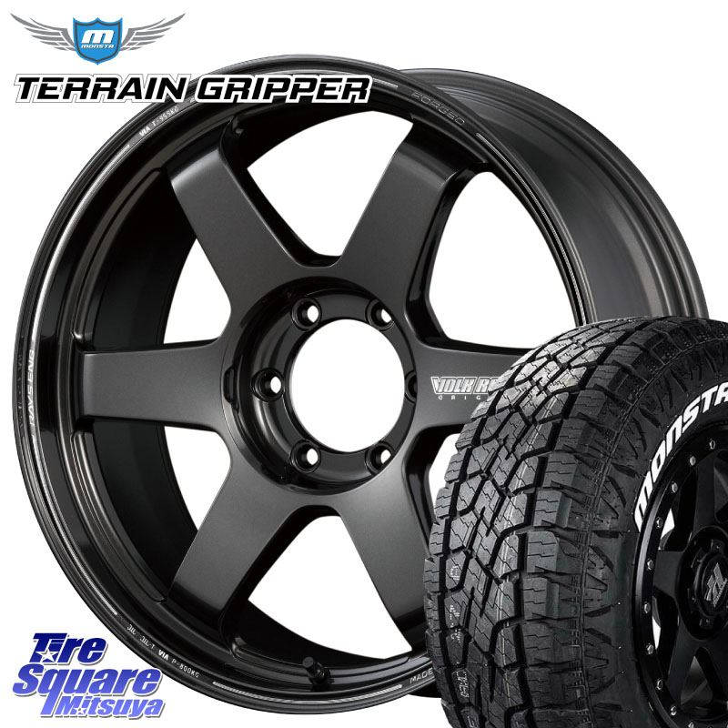MONSTA TIRE TERRAIN GRIPPER ALL TERRAIN ホワイトレター 265/50R20RAYS 【欠品次回3~4月】 ボルクレーシング TE37 ウルトラ ラージ PCD ホイール 20インチ 20X9.5J 0 6穴 139.7 トライトン ランドクルーザー プラド カスタムサイズ｜タイヤスクエアミツヤ