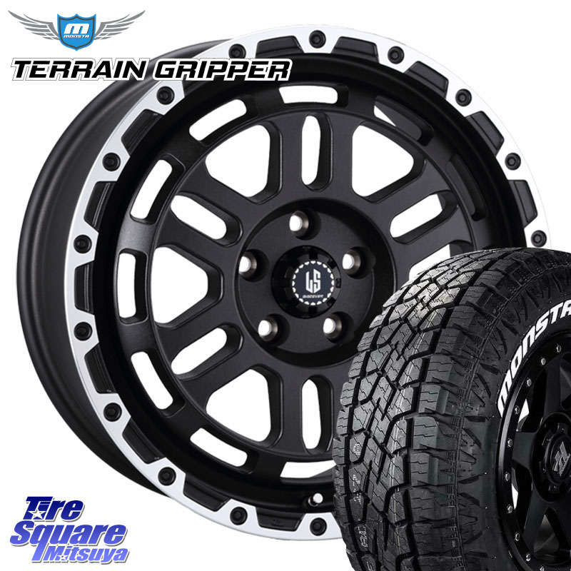 MONSTA TIRE TERRAIN GRIPPER ALL TERRAIN ホワイトレター LT 215/70R16阿部商会 LA STRADA DISCOVER ホイール 16インチ 16X7.0J 40 5穴 114.3 デリカD:5 エクリプスクロス クルーガー V・L ハリアー｜タイヤスクエアミツヤ
