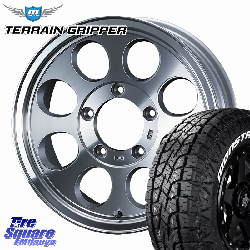 MONSTA TIRE TERRAIN GRIPPER ALL TERRAIN ホワイトレター LT 215/70R16WEDS JIMLINE TYPE2 POL ※インセット-5 ホイール 16インチ ジムライン 16X6.0J 0 5穴 139.7 ジムニー専用(要オーバーフェンダー等) ジムニ&minus;シエラ/ノマド(カスタム) AZオフロード カスタムサイ｜タイヤスクエアミツヤ