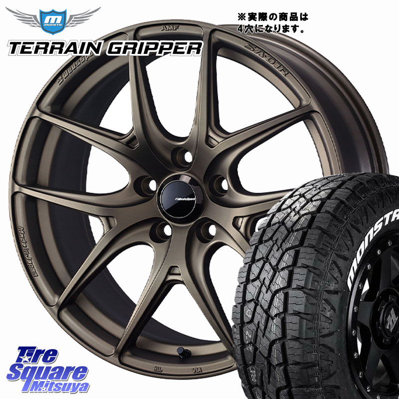 MONSTA TIRE TERRAIN GRIPPER ALL TERRAIN ホワイトレター LT 215/70R16WEDS WedsSport SA-01R SA01R ウェッズ スポーツ ホイール 16インチ 16X6.5J 42 4穴 100 ロッキー ガソリン車 4穴 ライズ ガソリン車 4穴｜タイヤスクエアミツヤ