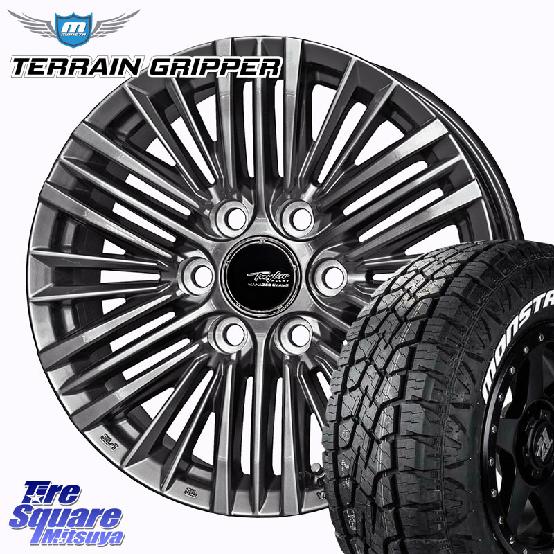 MONSTA TIRE TERRAIN GRIPPER ALL TERRAIN ホワイトレター 285/65R18KYOHO TAYLOR TL-1 平座仕様(レクサス・トヨタ専用) ホイール 18インチ 18X8.0J(M14) 50 6穴 139.7 ランドクルーザー 300 ランドクルーザー 250｜タイヤスクエアミツヤ