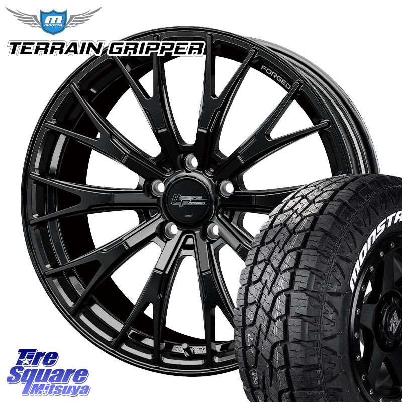 HotStuff Stich LEGZAS FORGED FS-02 M14球面座ボルト専用 鍛造 ホイール 18インチ 18 X 8.0J(M14B) +41 5穴 114.3 MONSTA TIRE TERRAIN GRIPPER ALL TERRAIN ホワイトレター 225/60R18 クラウンクロスオーバー 118,320円