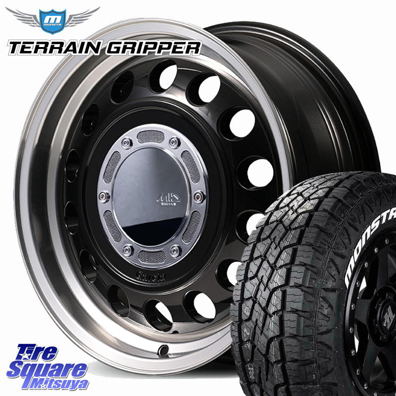 MONSTA TIRE TERRAIN GRIPPER ALL TERRAIN ホワイトレター LT 215/70R16MANARAY MID GARCIA CISCO Type2 ホイール 16インチ 16X6.5J 40 5穴 114.3 デリカD:5 エクリプスクロス RVR クルーガー V・L ハリアー|タイヤスクエアミツヤ