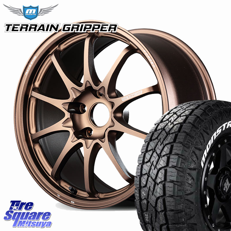 MONSTA TIRE TERRAIN GRIPPER ALL TERRAIN ホワイトレター 225/65R17RAYS 【欠品次回3~4月】 CE28N-plus VOLK RACING 鍛造 ホイール 17インチ 17X8.0J 38 5穴 114.3 80系ハリアー RAV4 50系 NX レクサス ハリアー|タイヤスクエアミツヤ