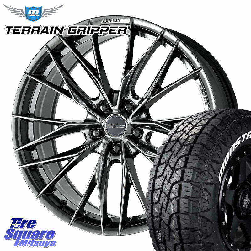MONSTA TIRE TERRAIN GRIPPER ALL TERRAIN ホワイトレター 225/60R18WORK SCHWERT BRUNNEN LX ホイール 18インチ 18X8.0J 38 5穴 114.3 50系RAV4 80系ハリアー RAV4 50系 NX レクサス｜タイヤスクエアミツヤ 130,725円