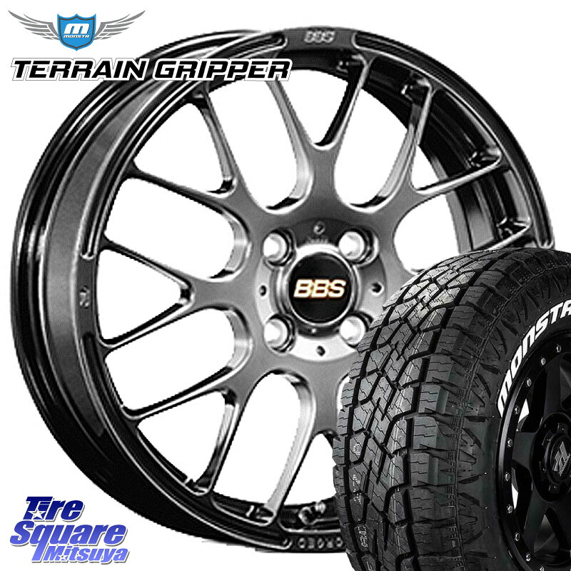 MONSTA TIRE TERRAIN GRIPPER ALL TERRAIN ホワイトレター LT 215/70R16BBS RP 鍛造1ピース ホイール 16インチ 16X6.5J 42 4穴 100 ロッキー ガソリン車 4穴 ライズ ガソリン車 4穴｜タイヤスクエアミツヤ