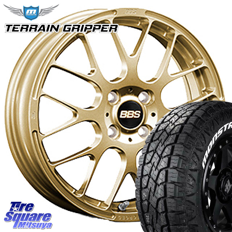 MONSTA TIRE TERRAIN GRIPPER ALL TERRAIN ホワイトレター LT 215/70R16BBS RP 鍛造1ピース ホイール 16インチ 16X6.5J 42 4穴 100 ロッキー ガソリン車 4穴 ライズ ガソリン車 4穴|タイヤスクエアミツヤ