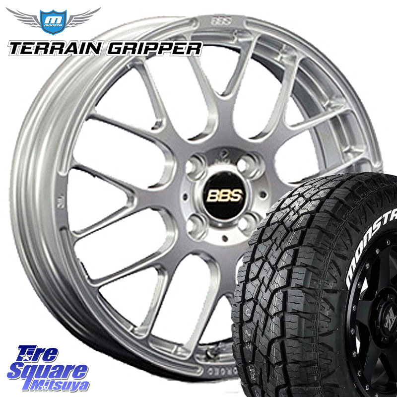 MONSTA TIRE TERRAIN GRIPPER ALL TERRAIN ホワイトレター LT 215/70R16BBS RP 鍛造1ピース ホイール 16インチ 16X6.5J 42 4穴 100 ロッキー ガソリン車 4穴 ライズ ガソリン車 4穴|タイヤスクエアミツヤ