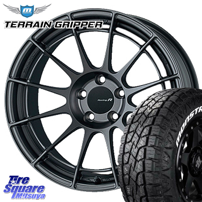 MONSTA TIRE TERRAIN GRIPPER ALL TERRAIN ホワイトレター 225/65R17ENKEI エンケイ Racing Revolution NT03RR GM ホイール 17X7.5J 35 5穴 114.3 50系RAV4 80系ハリアー RAV4 50系 デリカD:5 D5 カスタムサイズ NX レクサス ハリアー|タイヤスクエアミツヤ