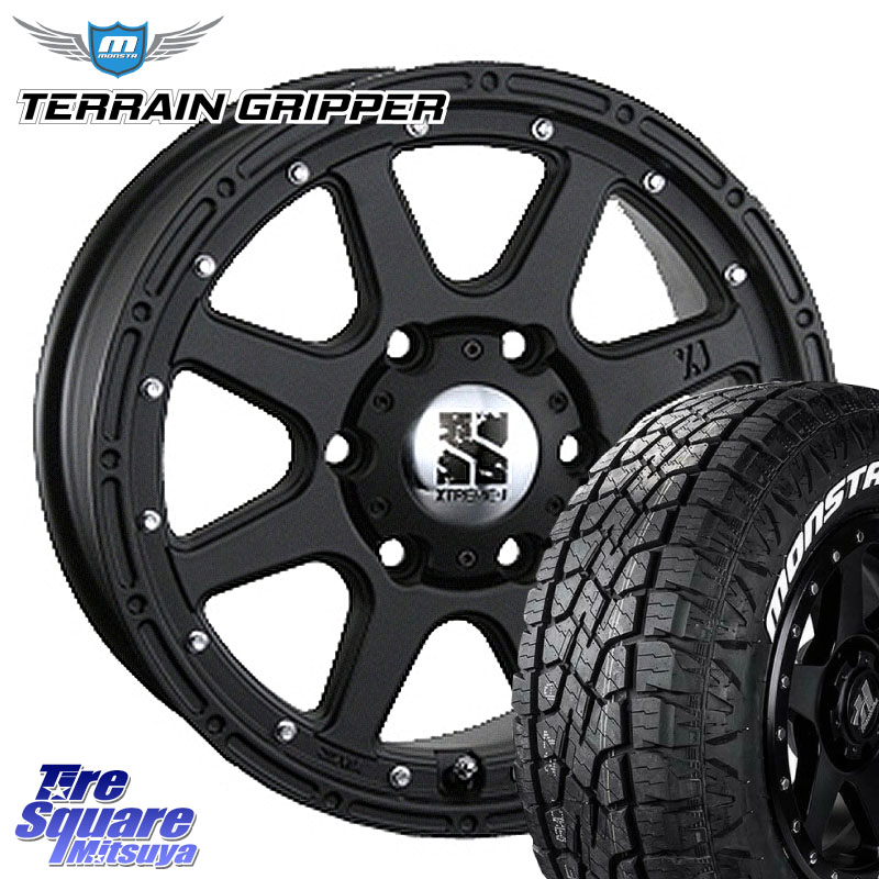 MLJ XTREME-J エクストリームJ ホイール 17インチ 17 X 7.5J(US) +25 6穴 139.7 MONSTA TIRE TERRAIN GRIPPER ALL TERRAIN ホワイトレター 265/70R17