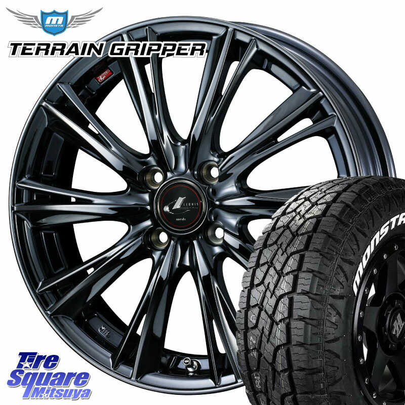 MONSTA TIRE TERRAIN GRIPPER ALL TERRAIN ホワイトレター LT 215/70R16WEDS レオニス WX BMC1 ウェッズ Leonis ホイール 16インチ 16X6.0J 42 4穴 100｜タイヤスクエアミツヤ