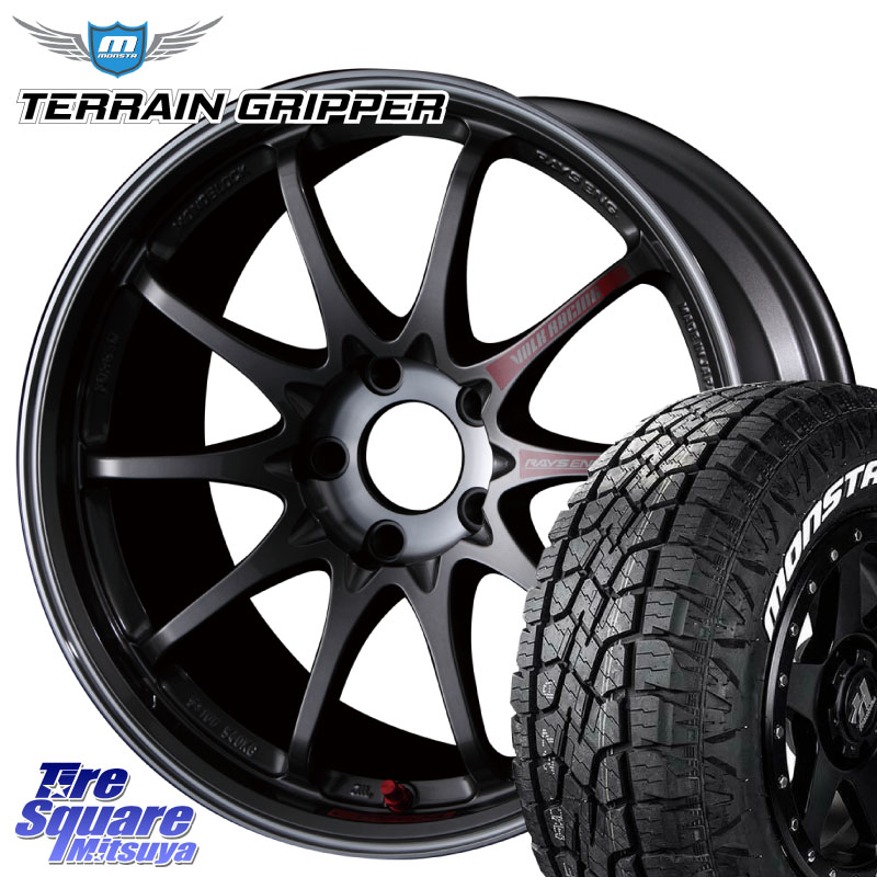 MONSTA TIRE TERRAIN GRIPPER ALL TERRAIN ホワイトレター 225/65R17RAYS 【欠品次回4月】 CE28SL PG レイズ ボルクレーシング 鍛造ホイール 17インチ 17X7.5J 48 5穴 114.3 T32エクストレイル CX-5 CX-8 BT5レガシィアウトバック ヴァンガード CX-5 CX5 MAZDA CR-V レ｜タイヤスクエアミツヤ