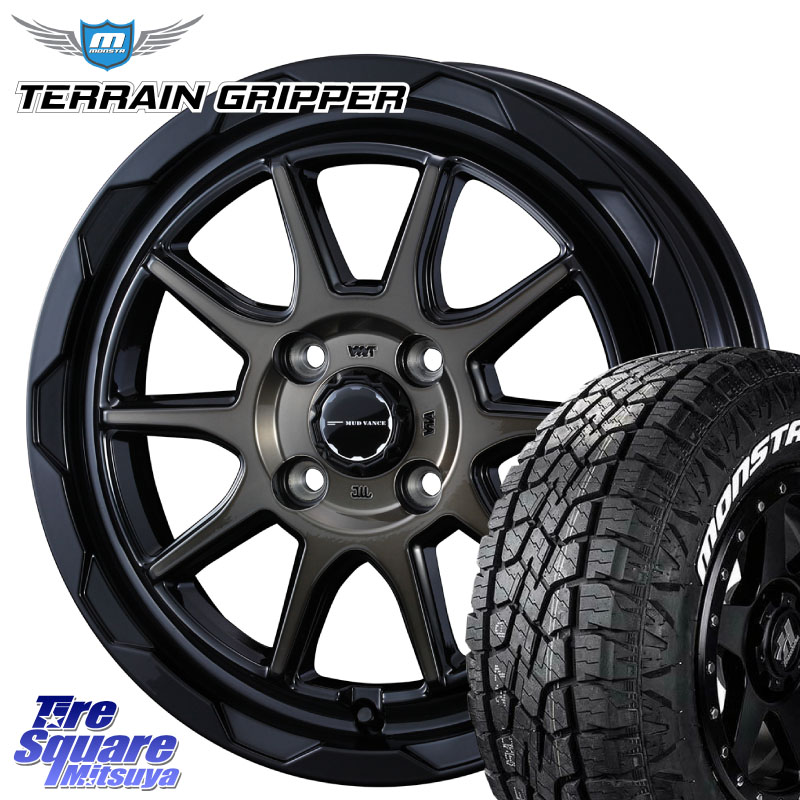 MONSTA TIRE TERRAIN GRIPPER ALL TERRAIN ホワイトレター LT 215/70R16WEDS マッドヴァンス06 MUD VANCE 06 ウエッズ 16インチ 16X6.0J 40 4穴 100 ロッキー ガソリン車 4穴 ライズ ガソリン車 4穴｜タイヤスクエアミツヤ 92,521円
