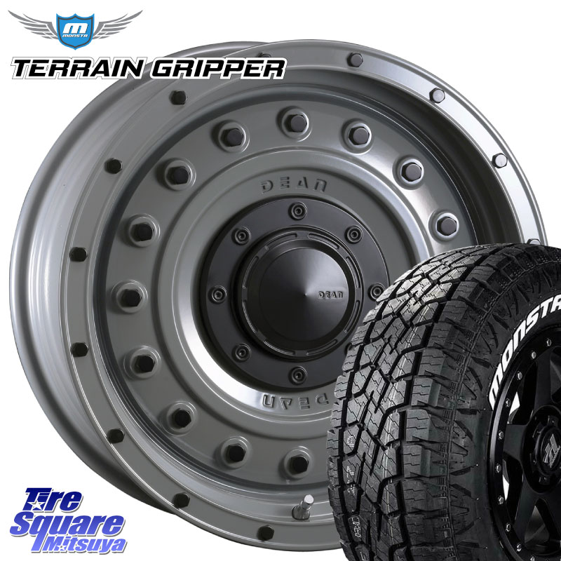 MONSTA TIRE TERRAIN GRIPPER ALL TERRAIN ホワイトレター 265/65R17CRIMSON ディーン コロラド 17インチ 17X8.0J 20 6穴 139.7 GUN226ハイラックス 150系プラド ランクル[FJ] トライトンGSR GUN125ハイラックス Tacoma ハイラックス HILUX ハイラックス サーフ｜タイヤスクエアミツヤ