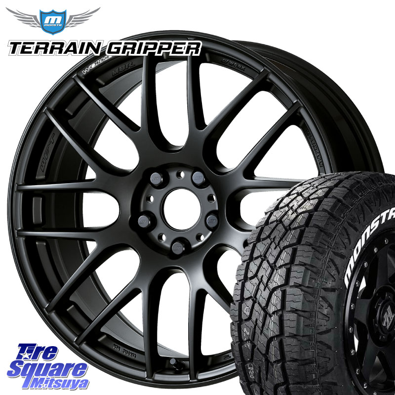 MONSTA TIRE TERRAIN GRIPPER ALL TERRAIN ホワイトレター 225/65R17WORK ワーク EMOTION エモーション M8R MBL 17インチ 17X7.0J 38 5穴 114.3 50系RAV4 80系ハリアー T32エクストレイル CX-5 CX-8 BT5レガシィアウトバック ヴァンガード RAV4 30系 RAV4 50系 デリカD|タイヤスクエアミツヤ