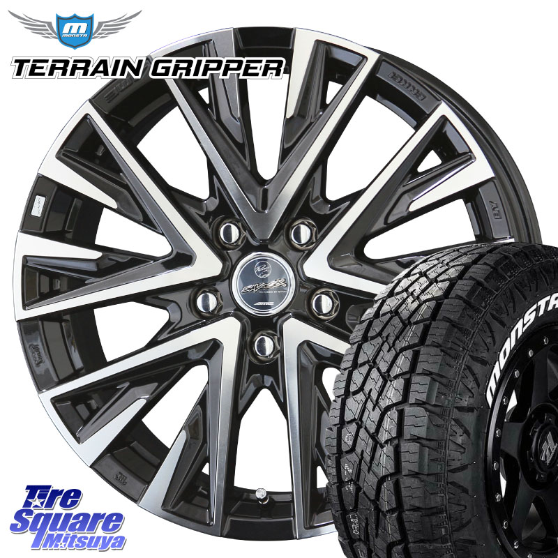 KYOHO スマック レジーナ SMACK LEGINA ホイール 17 X 7.0J +53 5穴 114.3 MONSTA TIRE TERRAIN GRIPPER ALL TERRAIN ホワイトレター 225/65R17 BT5レガシィアウトバック