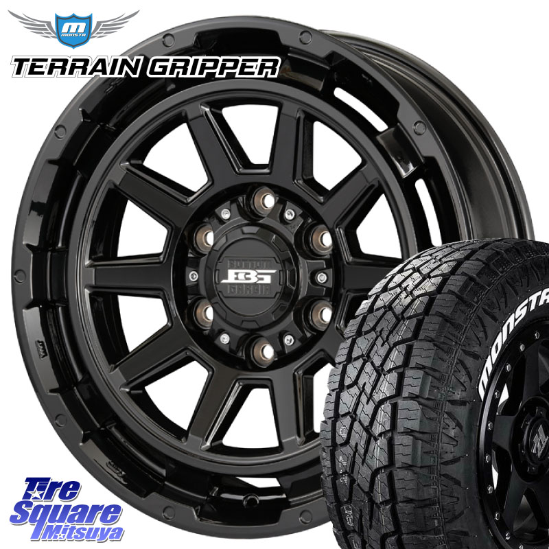 MONSTA TIRE TERRAIN GRIPPER ALL TERRAIN ホワイトレター 265/70R17KOSEI ボトムガルシア ディグレ ホイール 17X8.0J 20 6穴 139.7 ランドクルーザーFJ トライトン 4Runner Tacoma ランドクルーザー プラド カスタムサイズ FJクルーザー｜タイヤスクエアミツヤ