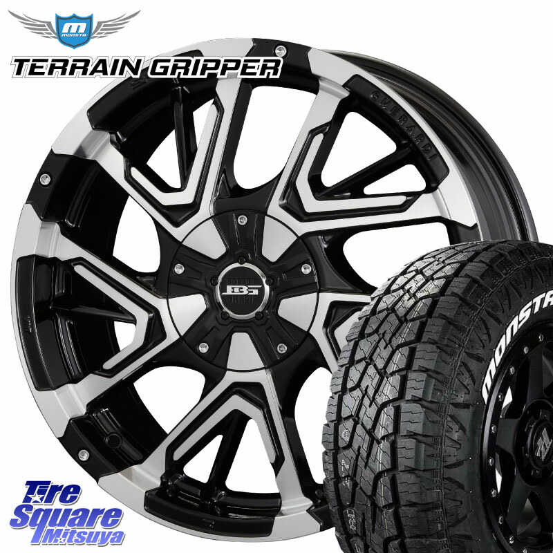 MONSTA TIRE TERRAIN GRIPPER ALL TERRAIN ホワイトレター LT 215/70R16KOSEI ボトムガルシア ゲラルディ ホイール 16X7.0J 42 5穴 114.3 デリカD:5 エクリプスクロス クルーガー V・L ハリアー|タイヤスクエアミツヤ