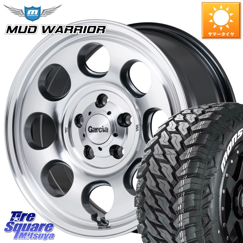 MANARAY MID Garcia Palm8 ガルシア パーム8 PO JIMNY ホイール 16インチ 16 X 5.5J +20 5穴 139.7 MONSTA TIRE MUD WARRIOR MT M/T ホワイトレター 215/70R16 ジムニー専用(要オーバーフェンダー等)