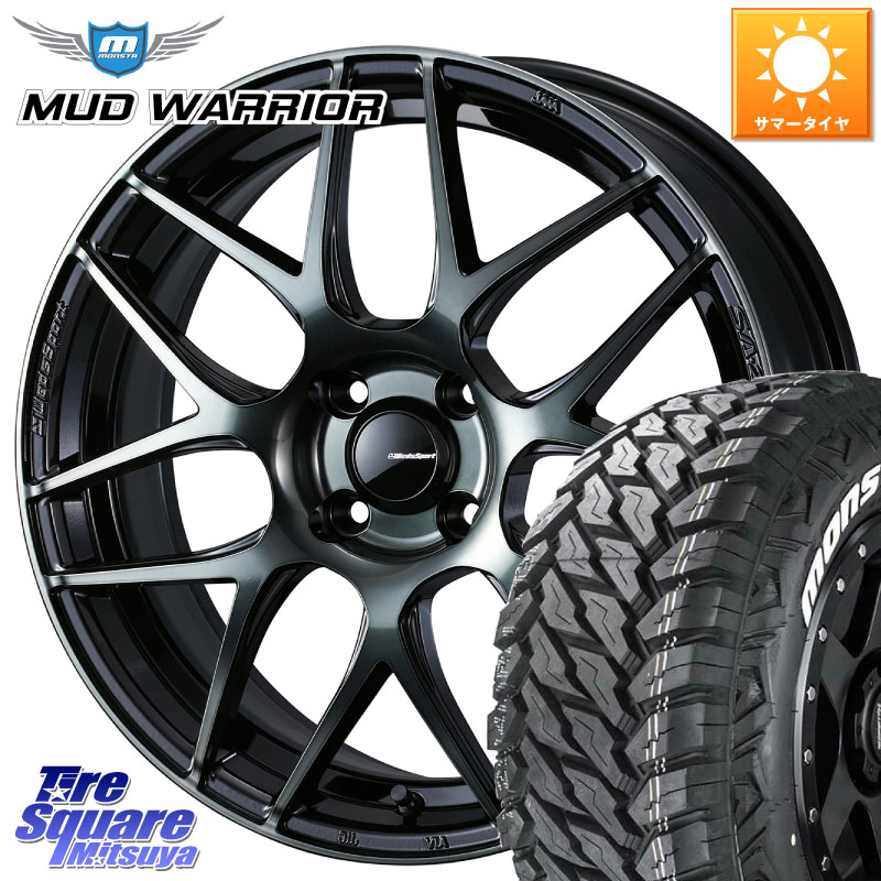 MONSTA TIRE MUD WARRIOR MT M/T ホワイトレター 215/70R16WEDS WedsSport SA-27R SA27R ウェッズ スポーツ ホイール 16インチ 16X6.5J 42 4穴 100 ロッキー ガソリン車 4穴 ライズ ガソリン車 4穴|タイヤスクエアミツヤ