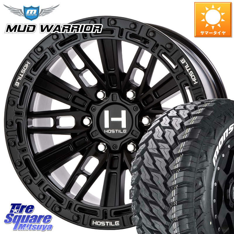 HOSTILE H129 MOJAVE モハベ ASP ホイール 17インチ 17 X 9.0J +0 6穴 139.7 MONSTA TIRE MUD WARRIOR MT M/T ホワイトレター 265/70R17