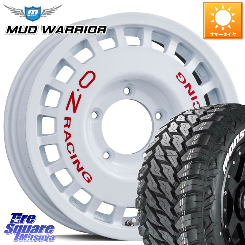 OZ Rally Racing 4x4 ラリーレーシング ジムニー用 ホイール 16インチ 16 X 5.5J +20 5穴 139.7 MONSTA TIRE MUD WARRIOR MT M/T ホワイトレター 215/70R16 ジムニー専用(要オーバーフェンダー等)
