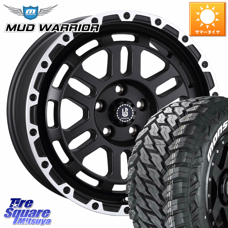 阿部商会 LA STRADA DISCOVER ホイール 18インチ 18 X 8.0J +40 5穴 127 MONSTA TIRE MUD WARRIOR MT M/T ホワイトレター 285/60R18 クライスラー ジープ ラングラー JK系 クライスラー ジープ ラングラー JL系