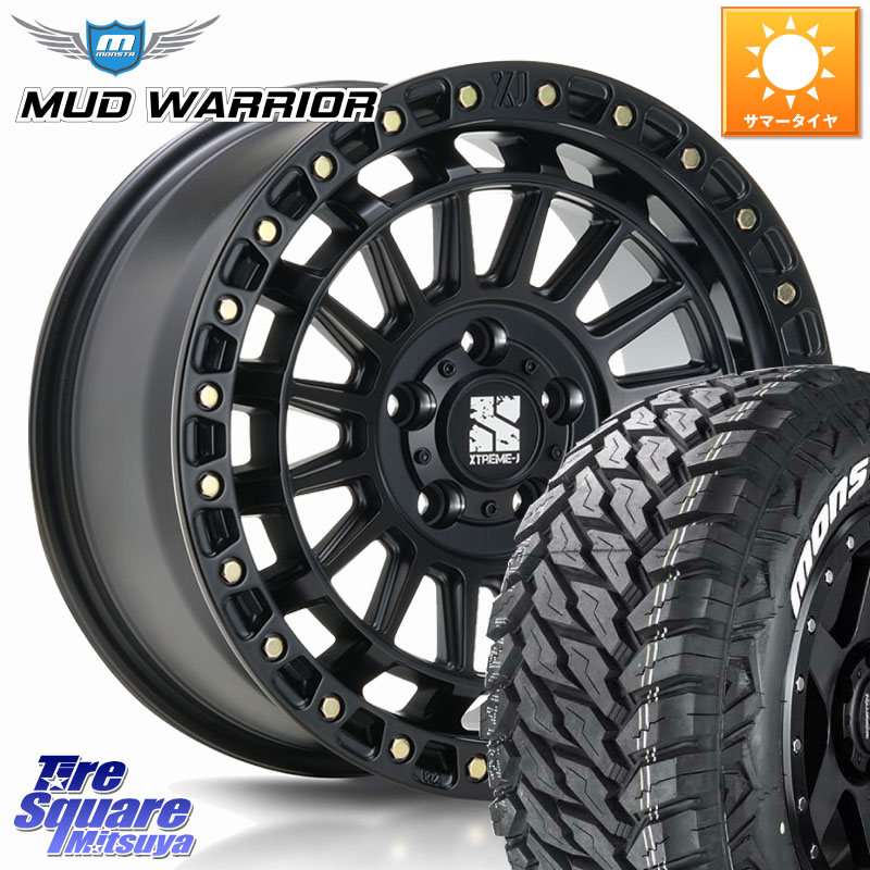 MLJ XJ08 XTREME-J ホイール 17インチ 17 X 7.5J +40 5穴 127 MONSTA TIRE RT HYBRID RT R/T ハイブリット ホワイトレター 265/70R17 クライスラー ジープ ラングラー JK系 クライスラー ジープ ラングラー JL系|タイヤスクエアミツヤ