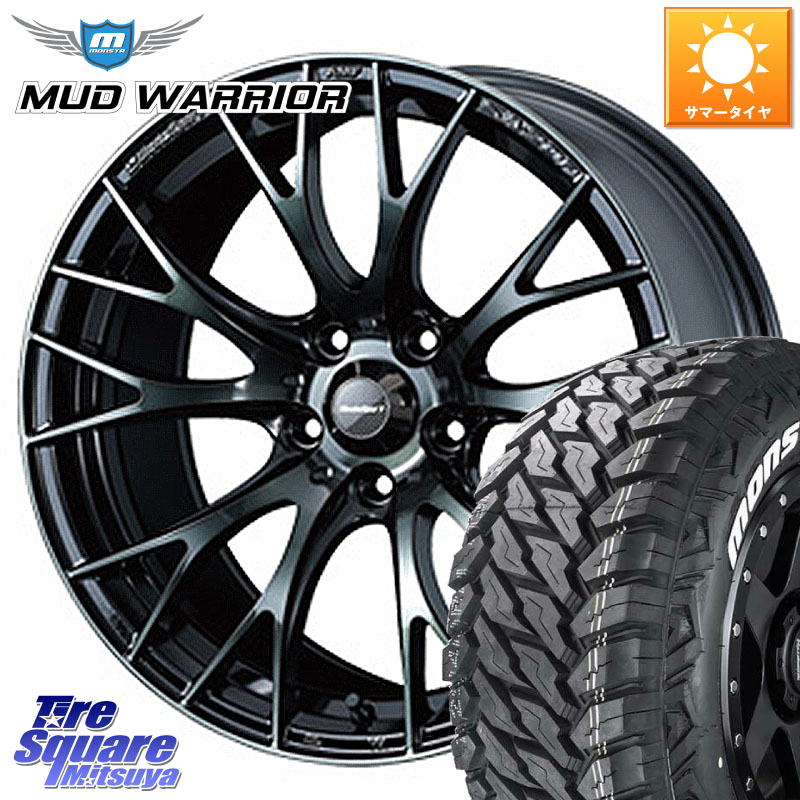 WEDS 72722 SA-20R SA20R ウェッズ スポーツ ホイール 16インチ 16 X 7.0J +42 5穴 114.3 MONSTA TIRE MUD WARRIOR MT M/T ホワイトレター 235/70R16
