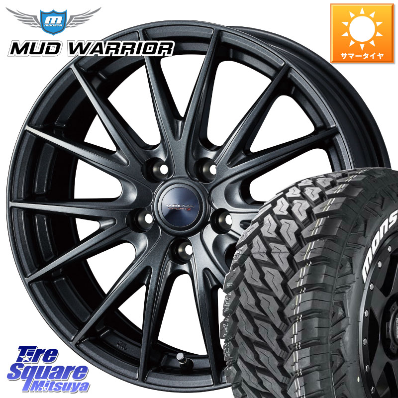 WEDS ヴェルヴァ スポルト2 平座仕様(トヨタ車専用) 16インチ ウェッズ 16 X 6.5J +39 5穴 114.3 MONSTA TIRE MUD WARRIOR MT M/T ホワイトレター 235/70R16
