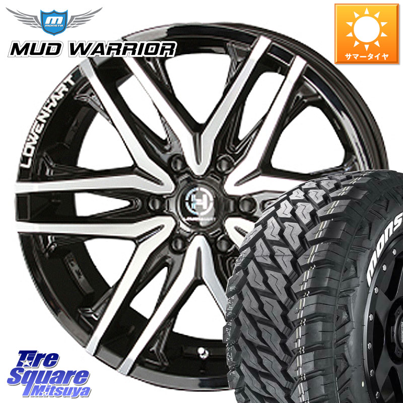 KYOHO レーベンハート GXL306 ホイール 20インチ 20 X 8.5J +10 6穴 139.7 MONSTA TIRE MUD WARRIOR MT M/T ホワイトレター 265/50R20