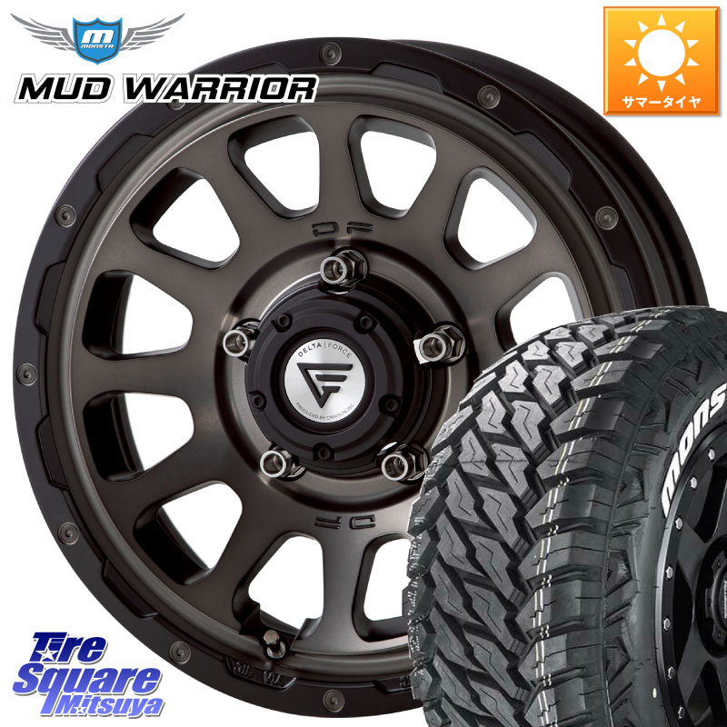 DELTA FORCE デルタフォース オーバル ジムニー専用 ホイール 16インチ 16 X 5.5J +20 5穴 139.7 MONSTA TIRE MUD WARRIOR MT M/T ホワイトレター 215/70R16 ジムニー専用(要オーバーフェンダー等)
