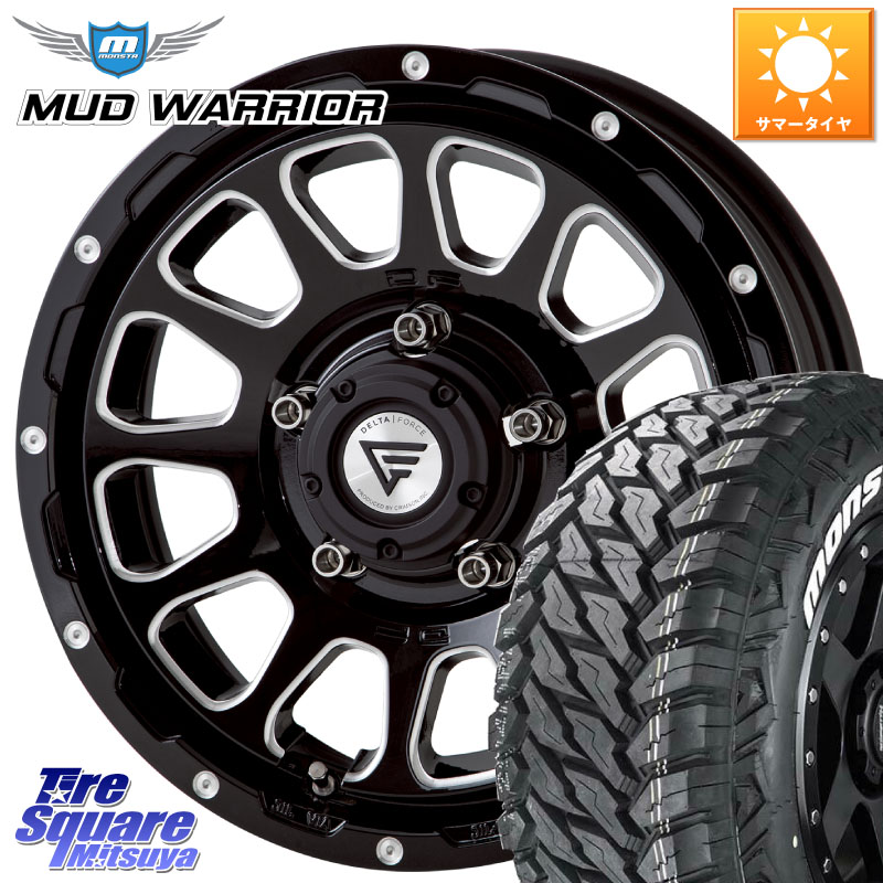 DELTA FORCE デルタフォース オーバル ジムニー専用 ホイール 16インチ 16 X 5.5J +20 5穴 139.7 MONSTA TIRE MUD WARRIOR MT M/T ホワイトレター 235/70R16 ジムニー専用(要リフトアップ・オーバーフェンダー等)