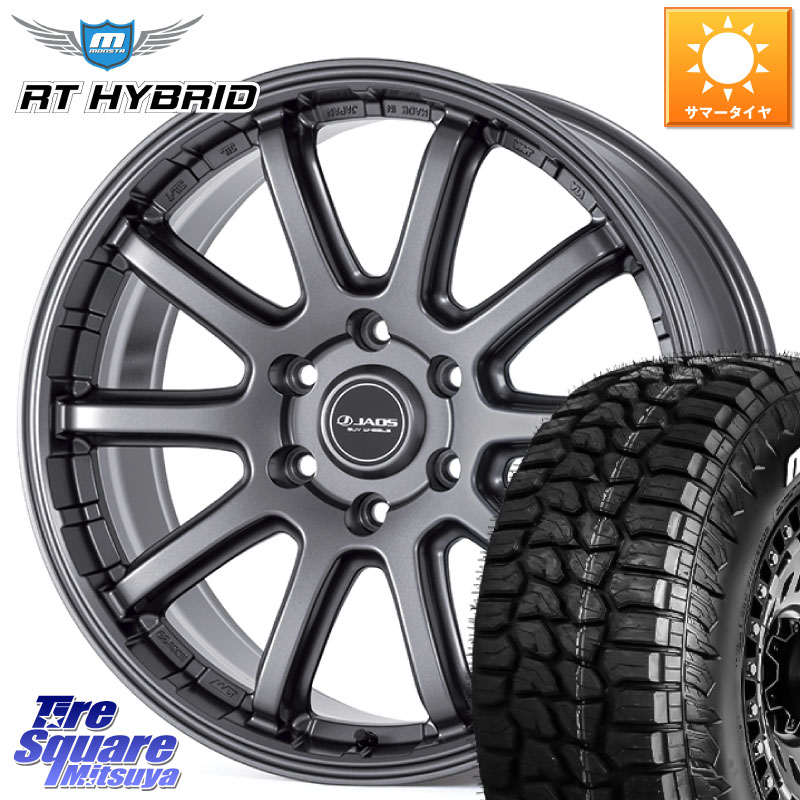 JAOS JAOS TRIBE CROSS ジャオス トライブ クロス 17インチ 17 X 8.0J +0 6穴 139.7 MONSTA TIRE RT HYBRID RT R/T ハイブリット ホワイトレター 285/70R17
