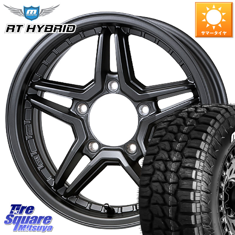 JAOS JAOS EXCEL JX3 ジャオス エクセル ジェーエックススリー 16インチ 16 X 5.5J +22 5穴 139.7 MONSTA TIRE RT HYBRID RT R/T ハイブリット ホワイトレター 109/107 215/65R16 109*107 ジムニー専用(要オーバーフェンダー等)