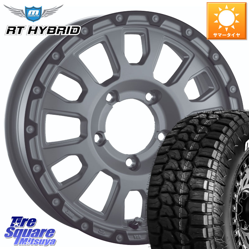 MONSTA TIRE RT HYBRID RT R/T ハイブリット ホワイトレター 109/107 215/65R16 109*107阿部商会 LA STRADA AVENTURA アヴェンチュラ 16インチ 16X5.5J 22 5穴 139.7 ジムニー専用(要オーバーフェンダー等) AZオフロード カスタムサイズ|タイヤスクエアミツヤ