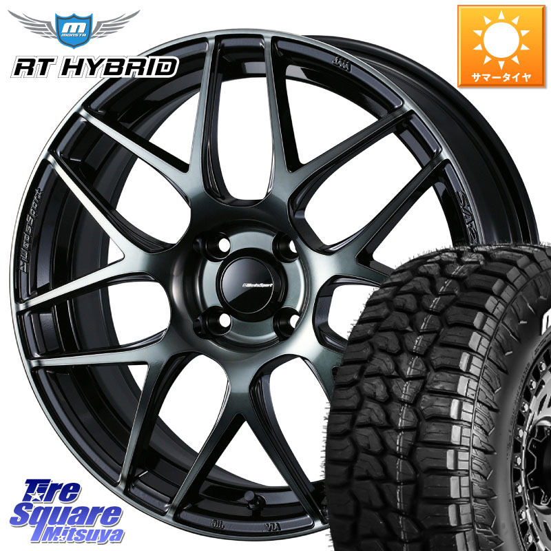 WEDS 74159 SA-27R ウェッズ スポーツ WBC ホイール 15インチ 15 X 6.0J +48 4穴 100 MONSTA TIRE RT HYBRID RT R/T ハイブリット ホワイトレター 195/65R15 E13ノートクロスオーバー