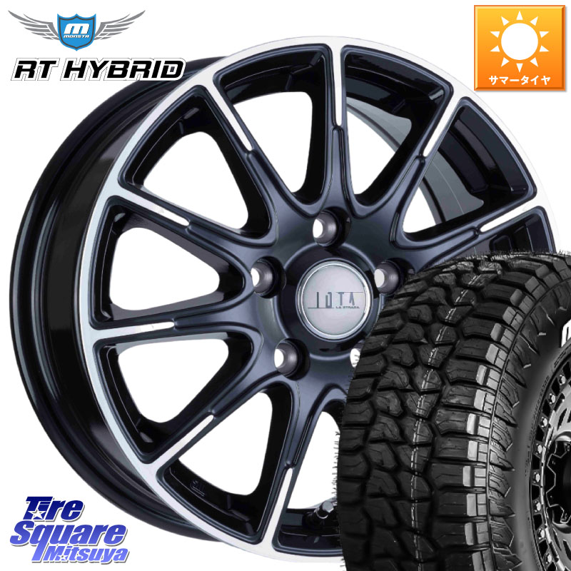 阿部商会 TIRADO IOTA イオタ ホイール 16インチ 16 X 6.5J +38 5穴 114.3 MONSTA TIRE RT HYBRID RT R/T ハイブリット ホワイトレター 109/107 215/65R16 109*107
