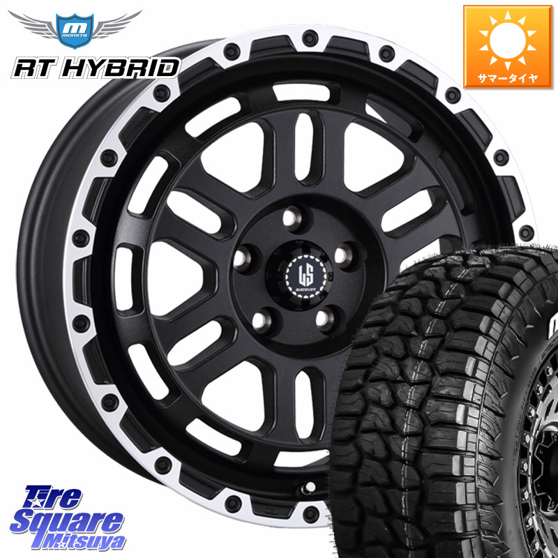MONSTA TIRE RT HYBRID RT R/T ハイブリット ホワイトレター 275/65R18阿部商会 LA STRADA DISCOVER ホイール 18インチ 18X8.0J 40 5穴 127 クライスラー ジープ ラングラー JK系 クライスラー ジープ ラングラー JL系｜タイヤスクエアミツヤ