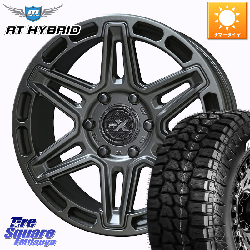 MONSTA TIRE RT HYBRID RT R/T ハイブリット ホワイトレター 265/60R18KYOHO PPX MK6 ホイール 18インチ 18X8.0J 50 6穴 139.7 トライトンGLS(ナローボディ)｜タイヤスクエアミツヤ