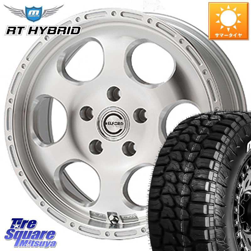 MONSTA TIRE RT HYBRID RT R/T ハイブリット ホワイトレター 265/70R17MEIWA Blood Stock One Piece ホイール 17インチ 17X8.0J 35 5穴 127 クライスラー ジープ ラングラー JK系 クライスラー ジープ ラングラー JL系|タイヤスクエアミツヤ